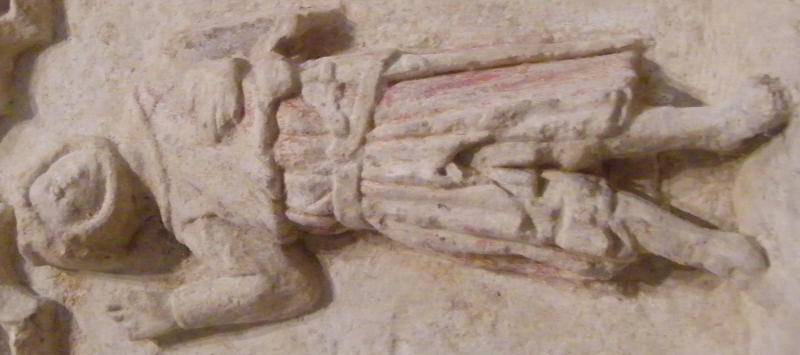 Sparsholt - Holy Rood Agnes Achard 1356 weeper